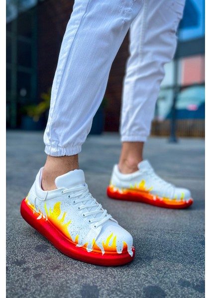 CH254 - Cbt Pittura Erkek Ayakkabı 535 Kırmızı Alev