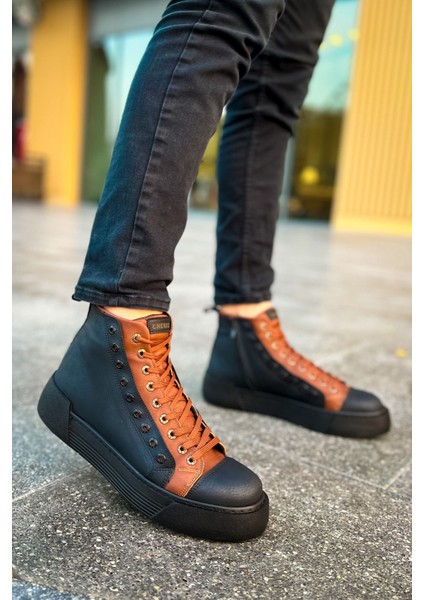 CH167 - Gst Blazer Erkek Bot Sıyah/taba fiyatları