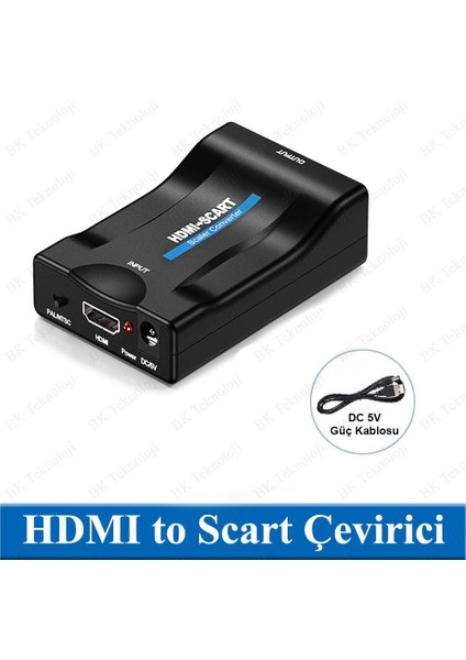 HDMI To Scart Av Eski Tip Tüplü Tv Çevirici Adaptör fırsatları