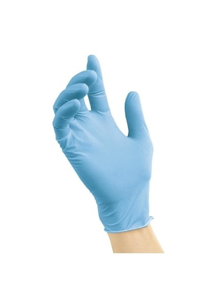 Mavi Nitril Muayene Eldiveni XL Beden - Pudrasız 20 Paket Koli fiyatları