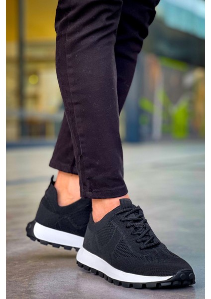 CH2409 - Triko Erkek Ayakkabı Sıyah