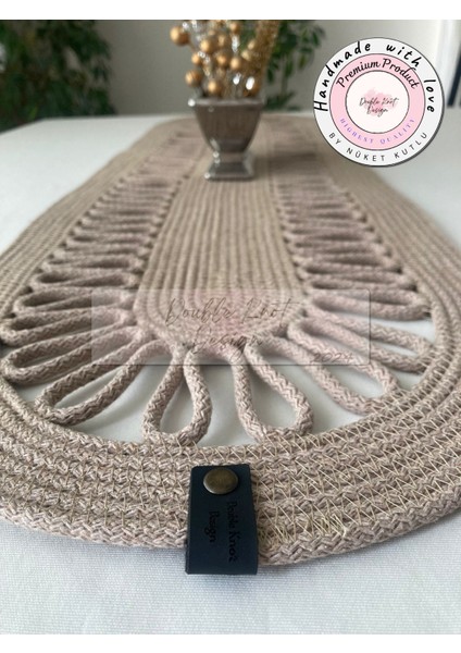 Tress Runner, 110 x 32 cm, El Yapımı Salon /sehpa Örtüsü, Runner, Mutfak Masa Örtüsü, fiyatları