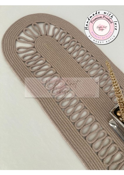 Tress Runner, 110 x 32 cm, El Yapımı Salon /sehpa Örtüsü, Runner, Mutfak Masa Örtüsü, fırsatları