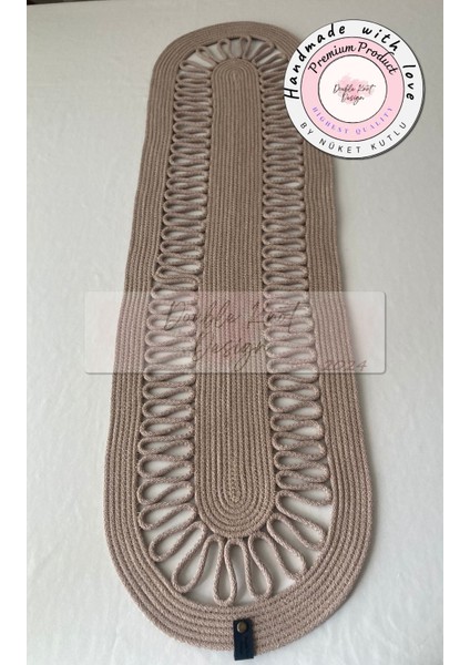 Tress Runner, 110 x 32 cm, El Yapımı Salon /sehpa Örtüsü, Runner, Mutfak Masa Örtüsü,