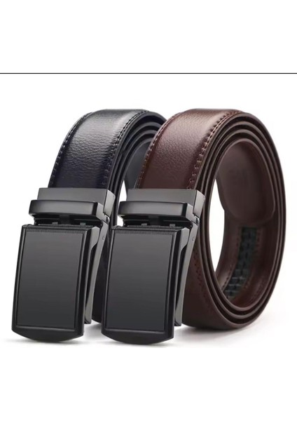 2 Adet Otomatik Tokalı Deliksiz Erkek Kemeri