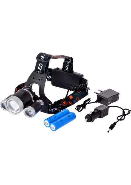 3 Başlıklı Şarjlı Kafa Feneri WT-256 fırsatları
