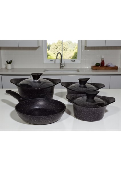 7 Parça Kendinden Kulplu Indüksiyon Tabanlı Döküm Set