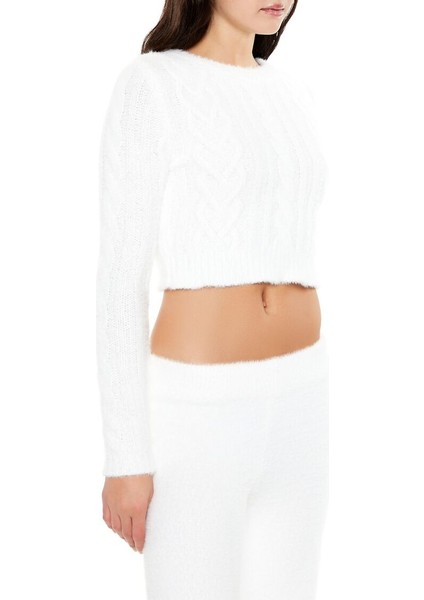 Yumuşak Örgü Crop Kazak fırsatları