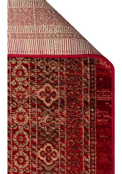 Kavala 03 Red Etnik Desenlere Sahip Dayanıklı Yapısı ve Canlı Renkleri ile Öne Çıkan Makine Halısı fiyatları