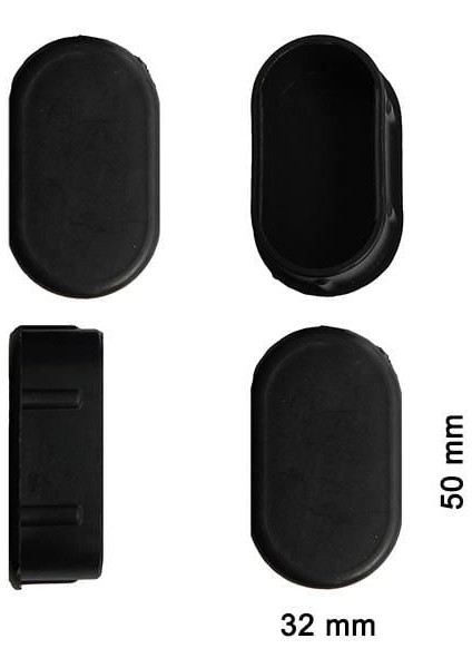 Oval Profil Iç Tapa 32X50 mm 4 Adet
