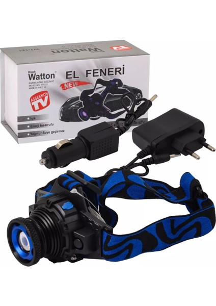 Q5 Şarjlı Mercekli Kafa Feneri Black WT-121 fırsatları