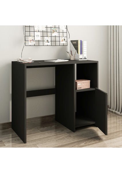 Kuzey Tek Kapaklı Çalışma Masası – Minimal Tasarım, Antrasit modelleri