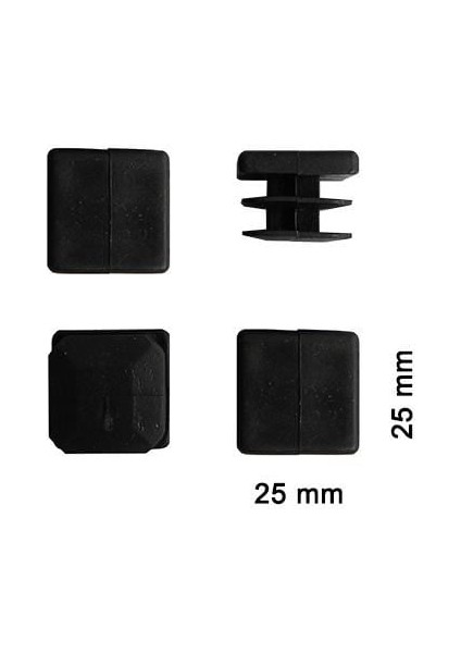 Kare Profil Iç Tapa 25X25 mm 4 Adet