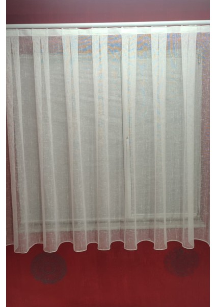 Peteküstü Naturel Keten 1/2 Seyrek Pileli Tül Perde Kırışmaz Modern Dokulu Hafif Tül Özel Ölçü modelleri