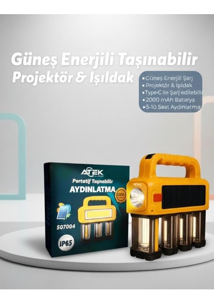 Güneş Enerjili Taşınabilir Projektör Işıldak fiyatları