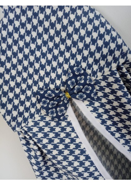 Indigo Kaz Ayağı Desenli Poşetlik: Poşet Düzenleyici, Mutfak, Karavan, Kamp, Outdoor fiyatları