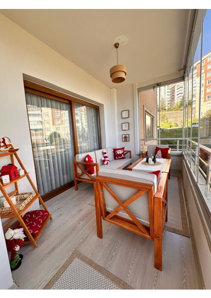 Bahçe Mobilyası Balkon Takımı 3lü Koltuk I 2 x Tekli Koltuk I Masa I Minderler Dahil l Yastık ve Masa Örtüsü Dahil Değil indirimleri