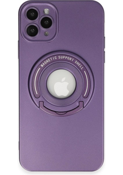 MYT09 iPhone 12 Pro Kılıf Lukka Magneticsafe Kapak - Derin Mor