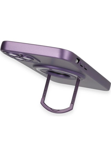 MYT09 iPhone 12 Pro Kılıf Lukka Magneticsafe Kapak - Derin Mor modelleri