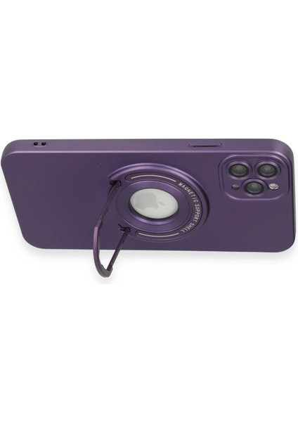MYT09 iPhone 12 Pro Kılıf Lukka Magneticsafe Kapak - Derin Mor fırsatları