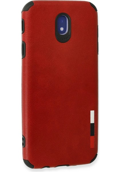 MYT09 Samsung Galaxy J7 Pro / J730 Kılıf Loop Deri Silikon - Kırmızı modelleri
