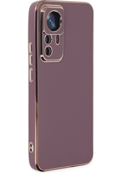 MYT09 Xiaomi Mi 12T Pro Kılıf Volet Silikon - Mor