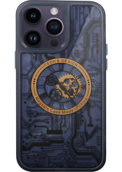 MYT09 iPhone 14 Pro Kılıf Magic Magneticsafe Silikon - Siyah