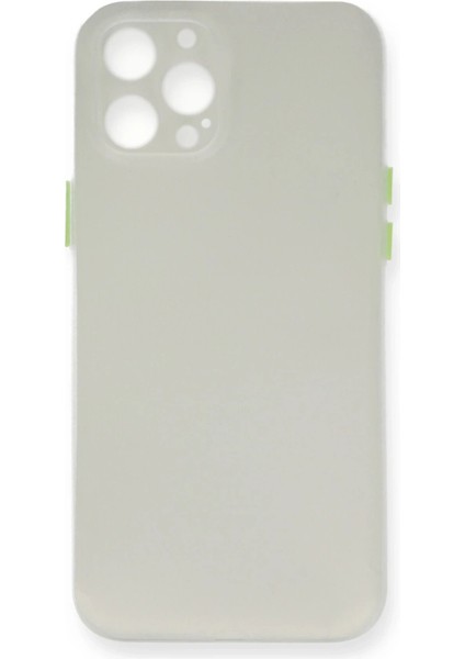 MYT09 iPhone 12 Pro Kılıf Pp Ultra Ince Kapak - Beyaz