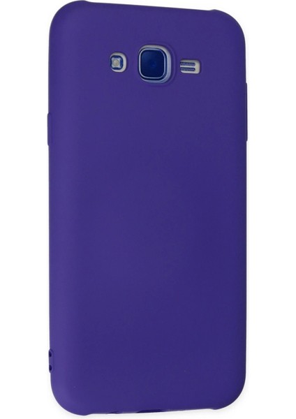 MYT09 Samsung Galaxy J7 Kılıf Nano Içi Kadife Silikon - Mor modelleri