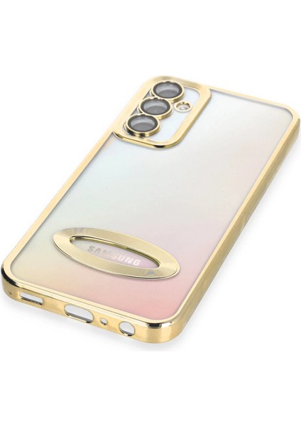 MYT09 Samsung Galaxy A14 4g Kılıf Slot Silikon - Gold fırsatları