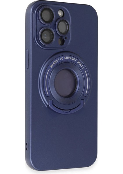 MYT09 iPhone 13 Pro Max Kılıf Lukka Magneticsafe Kapak - Lacivert fiyatları