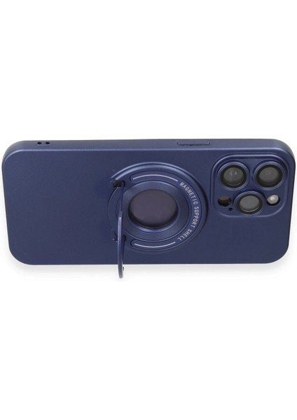 MYT09 iPhone 13 Pro Max Kılıf Lukka Magneticsafe Kapak - Lacivert modelleri