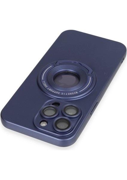 MYT09 iPhone 13 Pro Max Kılıf Lukka Magneticsafe Kapak - Lacivert indirimleri