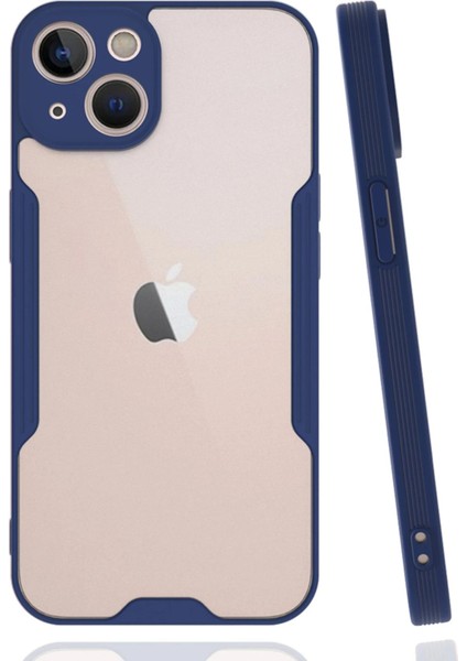 MYT09 iPhone 14 Plus Kılıf Platin Silikon - Lacivert