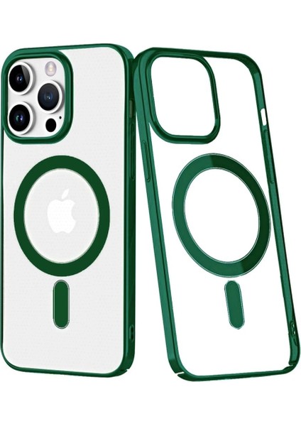 MYT09 iPhone 14 Pro Kılıf Element Magneticsafe Sert Kapak - Köknar Yeşili