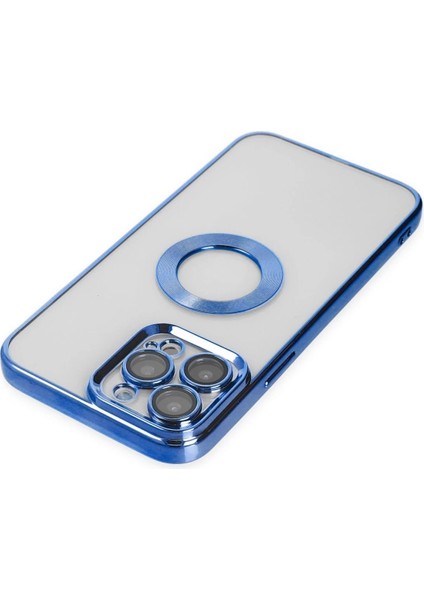 MYT09 iPhone 14 Pro Max Kılıf Slot Silikon - Mavi indirimleri