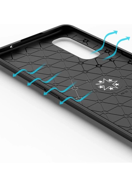 MYT09 Oppo Find X2 Kılıf Range Yüzüklü Silikon - Mavi