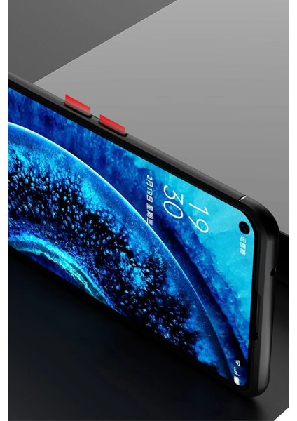 MYT09 Oppo Find X2 Kılıf Range Yüzüklü Silikon - Mavi