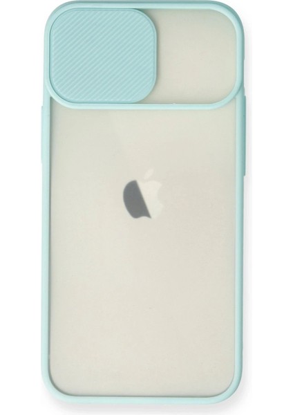 MYT09 iPhone 11 Kılıf Palm Buzlu Kamera Sürgülü Silikon - Turkuaz fiyatları