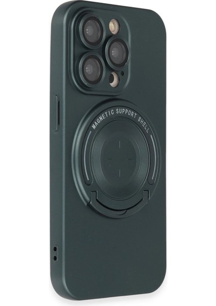 MYT09 iPhone 14 Pro Kılıf Lukka Magneticsafe Kapak - Koyu Yeşil fiyatları