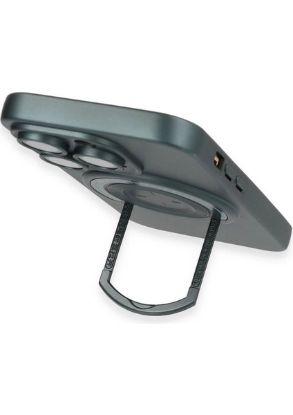 MYT09 iPhone 14 Pro Kılıf Lukka Magneticsafe Kapak - Koyu Yeşil fırsatları