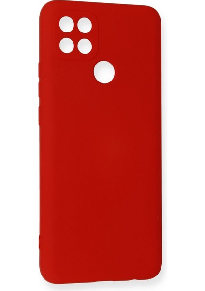 MYT09 Oppo A15 Kılıf Nano Içi Kadife Silikon - Kırmızı fiyatları
