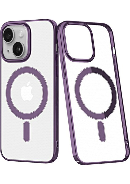 MYT09 iPhone 14 Plus Kılıf Element Magneticsafe Sert Kapak - Mor