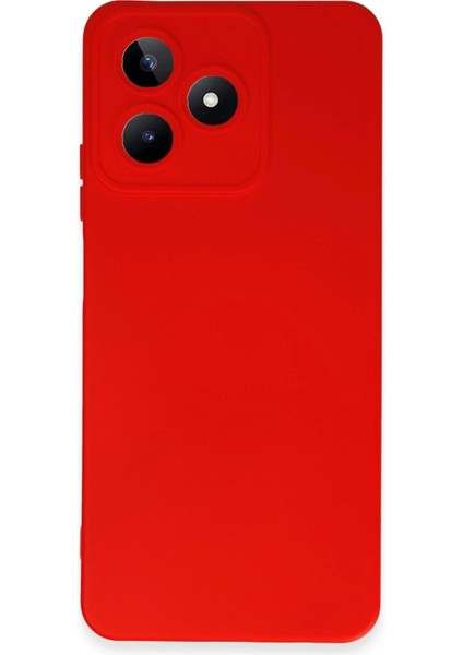 MYT09 Realme C53 Kılıf Nano Içi Kadife Silikon - Kırmızı