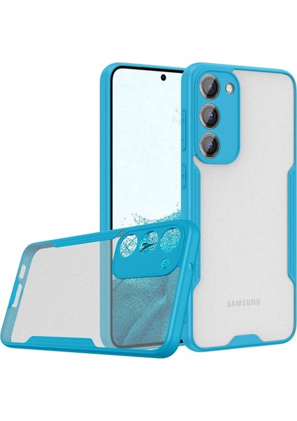 MYT09 Samsung Galaxy S23 Plus Kılıf Platin Silikon - Mavi