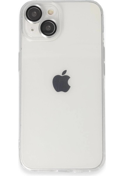 MYT09 iPhone 14 Kılıf Luko Lens Silikon - Gümüş