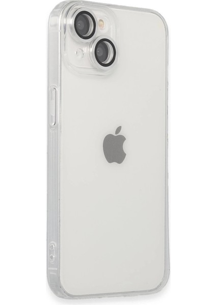 MYT09 iPhone 14 Kılıf Luko Lens Silikon - Gümüş fiyatları