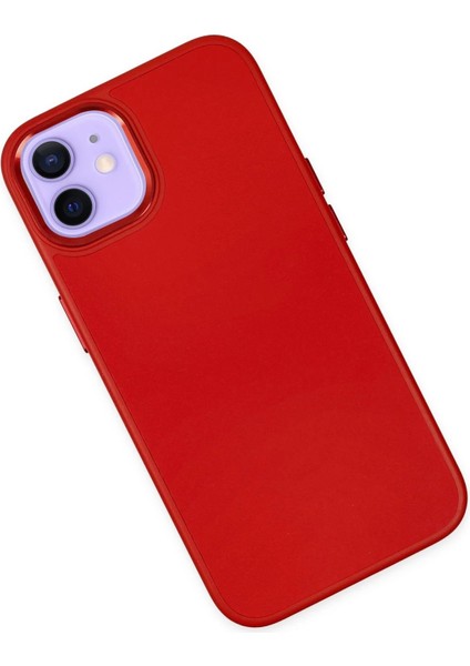MYT09 iPhone 12 Kılıf Asya Deri Silikon - Kırmızı modelleri