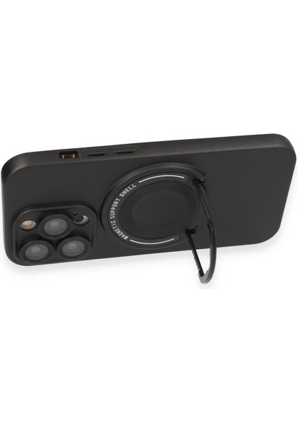 MYT09 iPhone 13 Pro Kılıf Lukka Magneticsafe Kapak - Siyah fırsatları