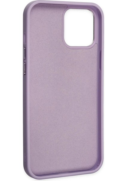 MYT09 iPhone 12 Pro Max Kılıf Asya Deri Silikon - Lila fırsatları